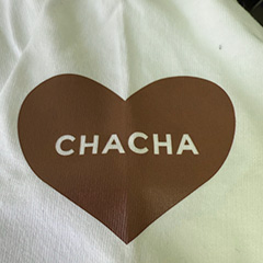 NATURE×NATURE DOG-茶々丸-Tシャツ：左袖ロゴ